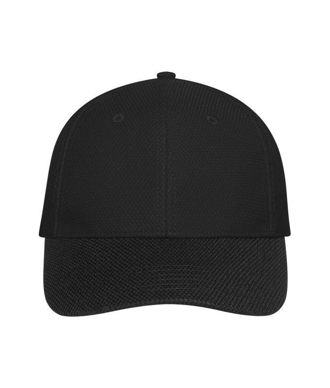 Unisexe Casquette filet à 6 panneaux Noir/noir 11191