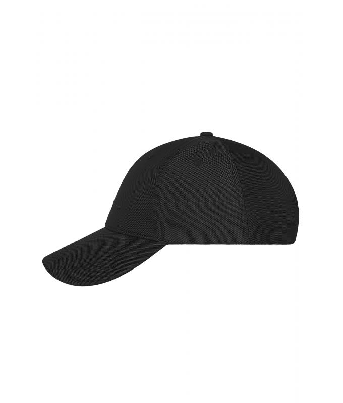 Unisex 6 Panel Cap Black 11501