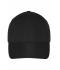 Unisex 6 Panel Cap Black 11501