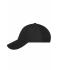 Unisex 6 Panel Cap Zwart 11501