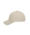 Unisex 6 Panel Cap Bio Cotton Zandsteen 11823