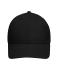 Unisex 6 Panel Cap Bio Cotton Zwart 11823