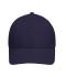 Unisex 6 Panel Cap Bio Cotton Diep-paars 11823