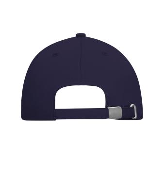 Unisexe Casquette 6 panneaux coton bio Pourpre-foncé 11823