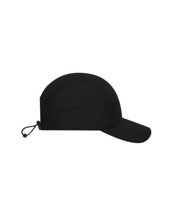 Unisex 7 Panel Sports-Cap Zwart 12021