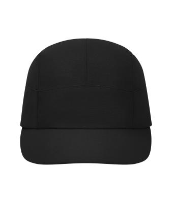 Unisex 7 Panel Sports-Cap Zwart 12021