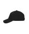 Unisex 5 Panel Laser-Cut Cap Black 12022