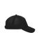Unisex 5 Panel Laser-Cut Cap Black 12022