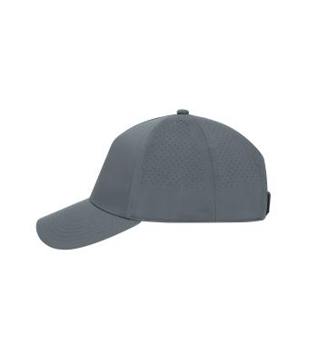 Unisex 5 Panel Laser-Cut Cap Grey 12022