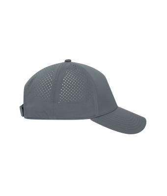 Unisex 5 Panel Laser-Cut Cap Grey 12022