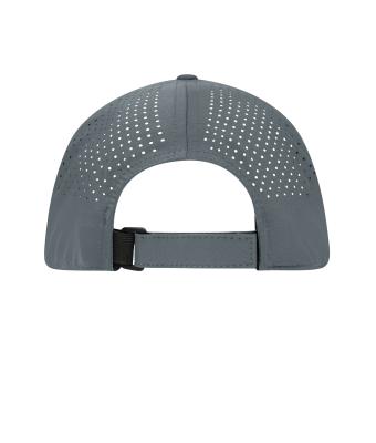 Unisex 5 Panel Laser-Cut Cap Grey 12022