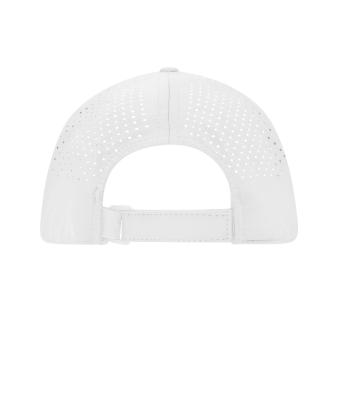 Unisex 5 Panel Laser-Cut Cap White 12022