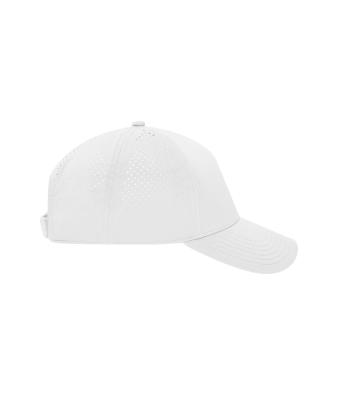Unisexe Casquette 5 panneaux découpée au laser Blanc 12022