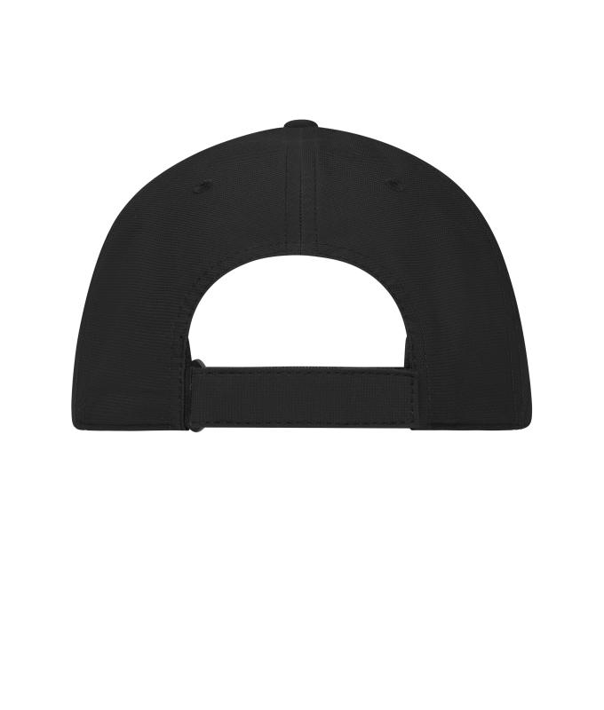Unisex 6 Panel Workwear Cap RCS Blended Black 12023