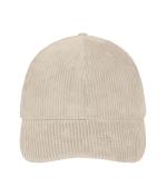 Unisex 6 Panel Corduroy Cap  Cotton Sandstone 12025