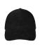 Unisex 6 Panel Corduroy Cap  Organic Cotton Black 12025