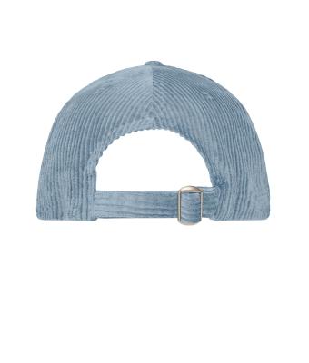 Unisex 6 Panel Corduroy Cap  Organic Cotton Milky-blue 12025