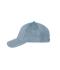 Unisex 6 Panel Corduroy Cap  Organic Cotton Milky-blue 12025