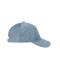 Unisex 6 Panel Corduroy Cap  Organic Cotton Milky-blue 12025