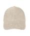 Unisex 6 Panel Corduroy Cap  Organic Cotton Sandstone 12025