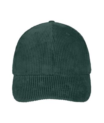 Unisex 6 Panel Corduroy Cap  Organic Cotton Smoky-green 12025