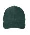 Unisex 6 Panel Corduroy Cap  Organic Cotton Smoky-green 12025