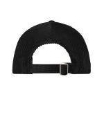 Unisex 6 Panel Corduroy Cap Cotton Black 12025