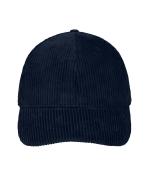 Unisex 6 Panel Corduroy Cap Cotton Navy 12025