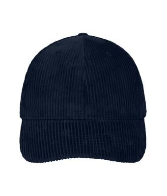 Unisexe Casquette en velours côtelé à 6 panneaux  Organic Cotton Marine 12025