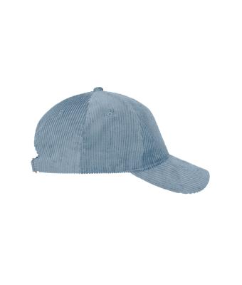Unisexe Casquette en velours côtelé à 6 panneaux  Organic Cotton Bleu-laiteux 12025