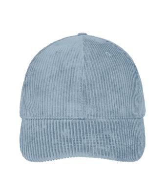 Unisexe Casquette en velours côtelé à 6 panneaux  Organic Cotton Bleu-laiteux 12025