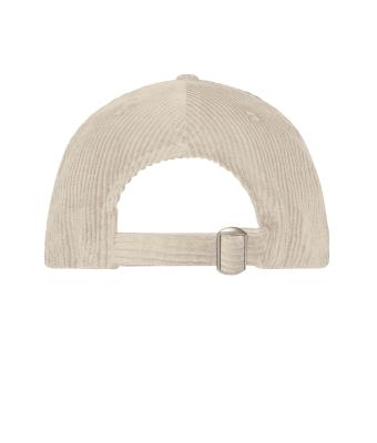Unisexe Casquette en velours côtelé à 6 panneaux  Organic Cotton Grès 12025