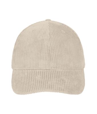 Unisexe Casquette en velours côtelé à 6 panneaux  Organic Cotton Grès 12025
