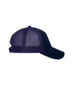 Unisex 6 Panel Corduroy-Mesh Cap  Cotton Navy/navy 12027