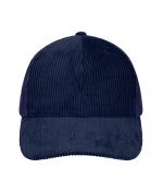 Unisex 6 Panel Corduroy-Mesh Cap  Cotton Navy/navy 12027