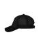 Unisex 6 Panel Corduroy-Mesh Cap  Organic Cotton Black/black 12027
