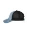 Unisex 6 Panel Corduroy-Mesh Cap  Organic Cotton Milky-blue/black 12027