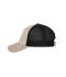 Unisex 6 Panel Corduroy-Mesh Cap  Organic Cotton Zandsteen/zwart 12027