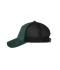 Unisex 6 Panel Corduroy-Mesh Cap  Organic Cotton Smoky-green/black 12027