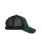 Unisex 6 Panel Corduroy-Mesh Cap  Organic Cotton Smoky-green/black 12027