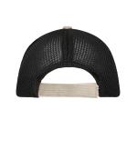 Unisex 6 Panel Corduroy-Mesh Cap Zandsteen/zwart 12027