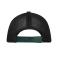 Unisexe Casquette 6 panneaux en velours côtelé et maille  Organic Cotton Vert-fumé/noir 12027