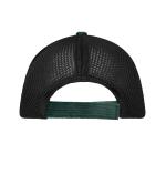 Unisexe Casquette 6 panneaux en velours côtelé et maille Vert-fumé/noir 12027