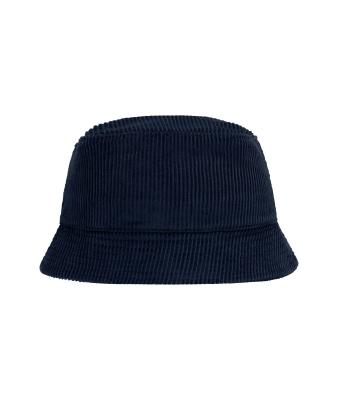 Unisex Corduroy Fisherman Hat  Organic Cotton Navy 12030
