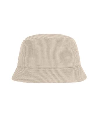 Unisex Corduroy Fisherman Hat  Organic Cotton Sandstone 12030