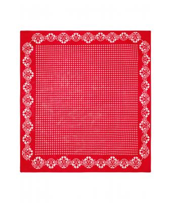 Unisexe Bandana traditionnel Rouge/blanc 8429