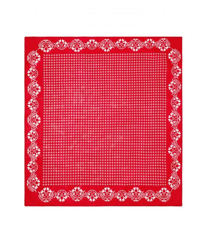 Unisexe Bandana traditionnel Rouge/blanc 8429