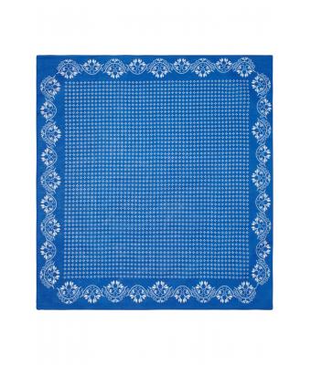 Unisex Traditional Bandana Royal/wit 8429