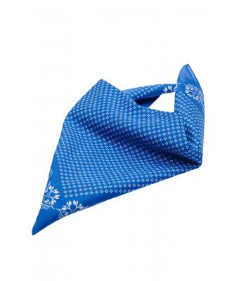 Unisex Traditional Bandana Royal/wit 8429