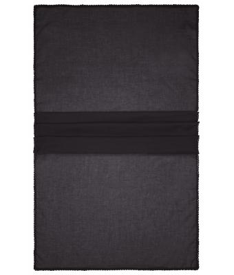 Unisex Cotton Scarf Black 8459